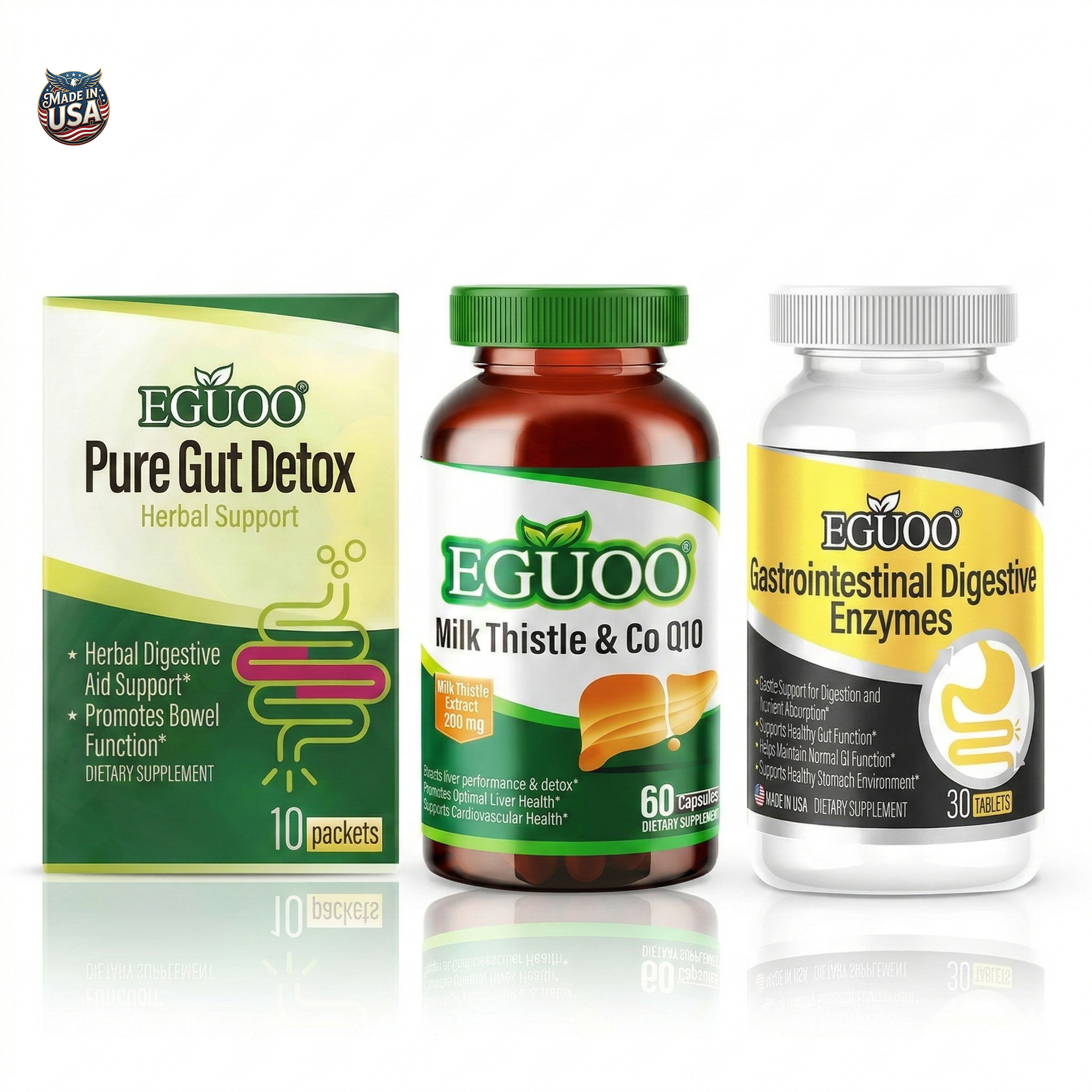 [3-Piece Set]The Ultimate 3-Step Gut & Body Reset - Product Front