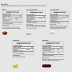 Supplement Facts - CoQ10 Vascular Health Antioxidant Flaxseed Astaxanthin