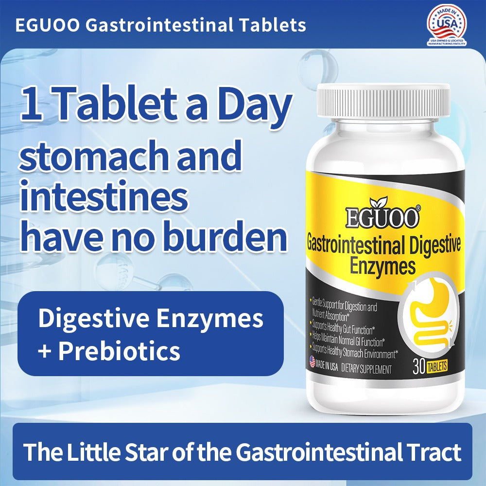Digestive Enzymes + Prebiotics - Supplement Facts Label