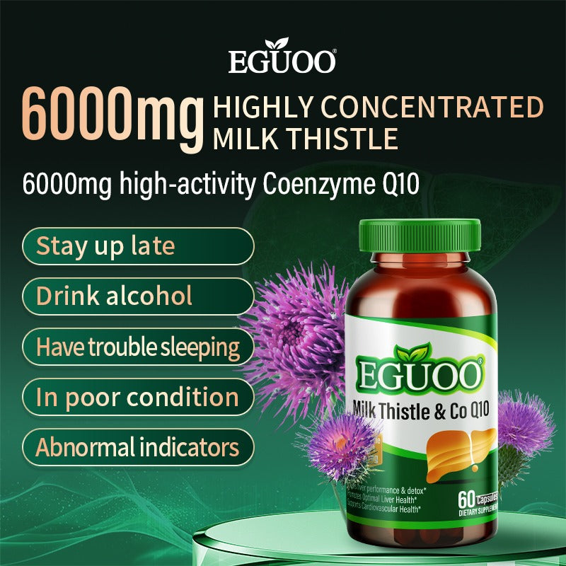 Milk Thistle & CoQ10 Plus - Supplement Facts Label